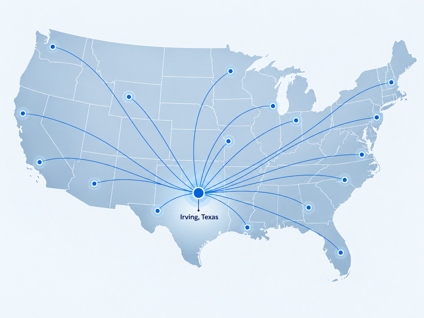 Irving Hub Connects the Nation