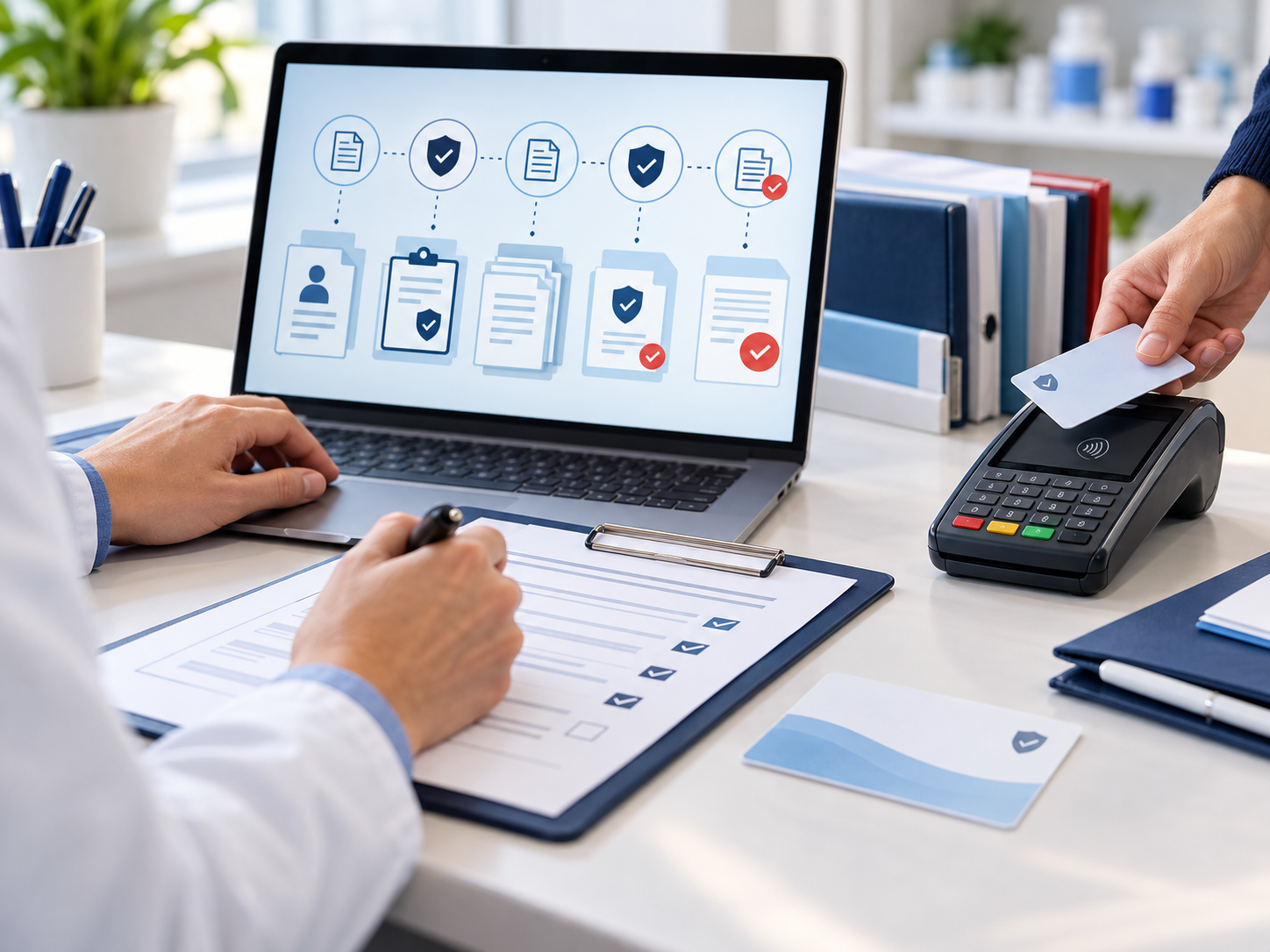 Pharmacy billing and payment workflow