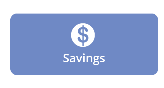 blue buttons savings